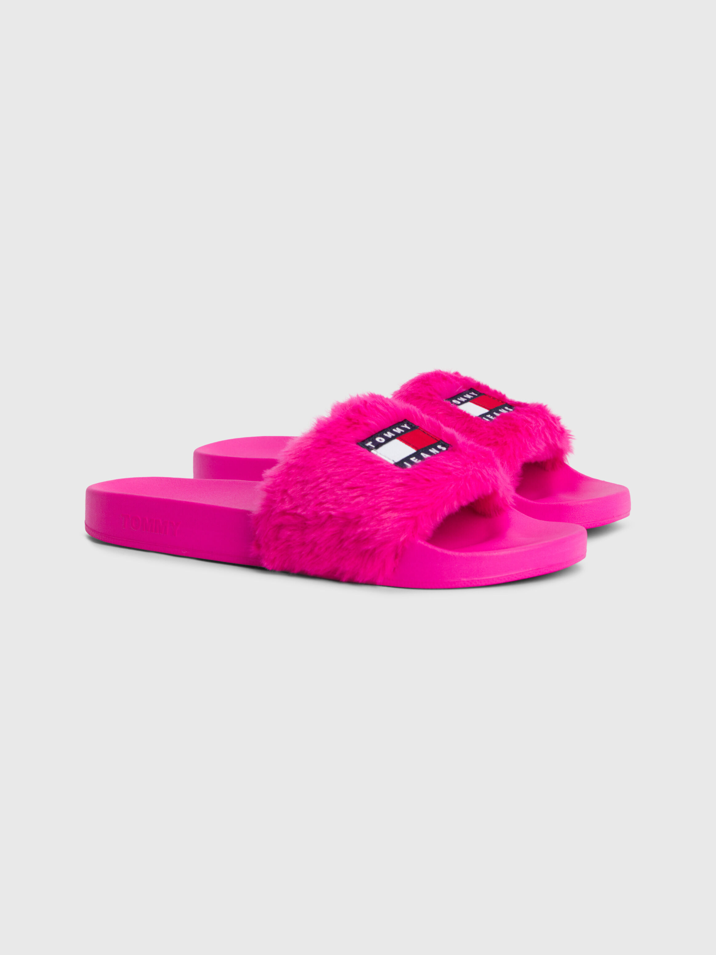 Faux fur pool slides new arrivals
