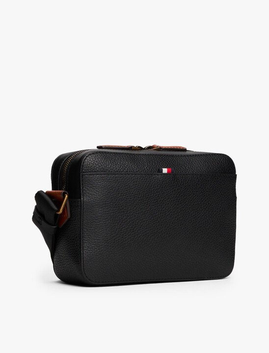 Casual Preppy Leather Crossbody Bag