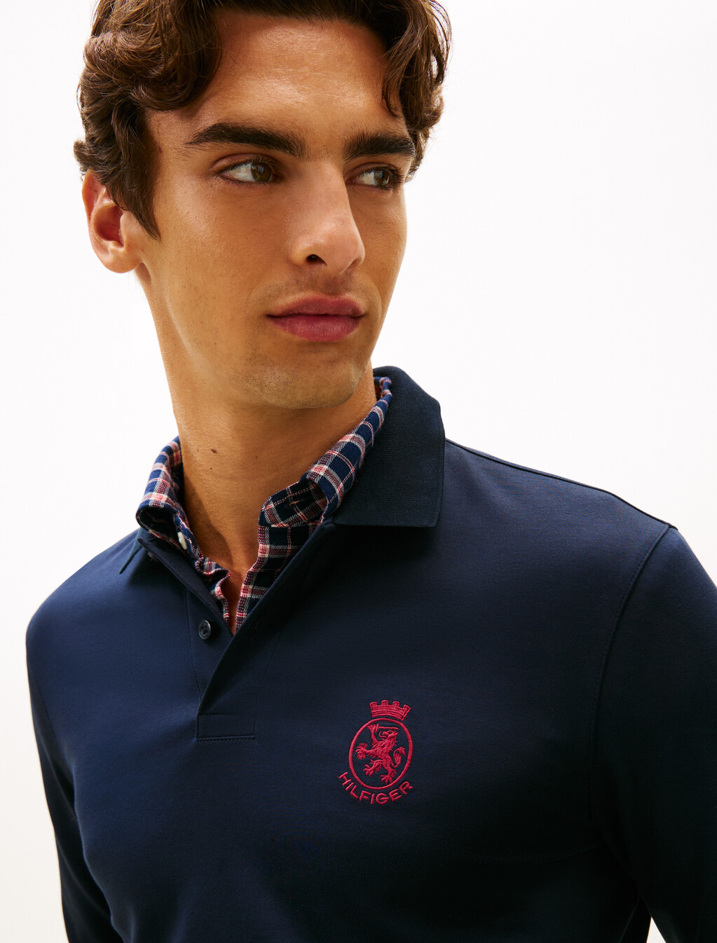 TH Crest Regular Fit Polo Shirt, Desert Sky, hi-res