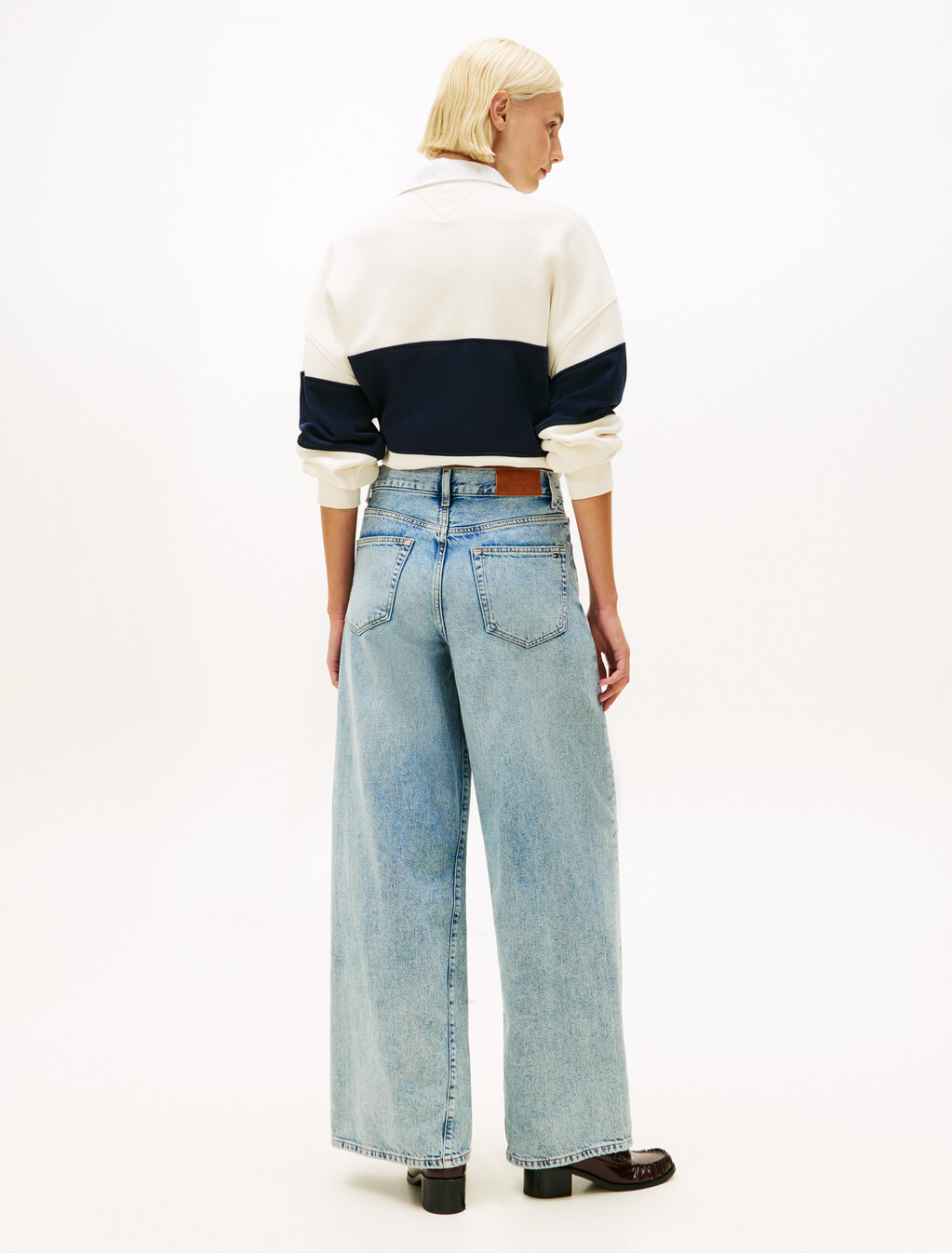 Twist '70s High Rise Wide Leg Jeans, Glis, hi-res