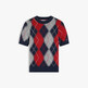 Dark Blue Argyle