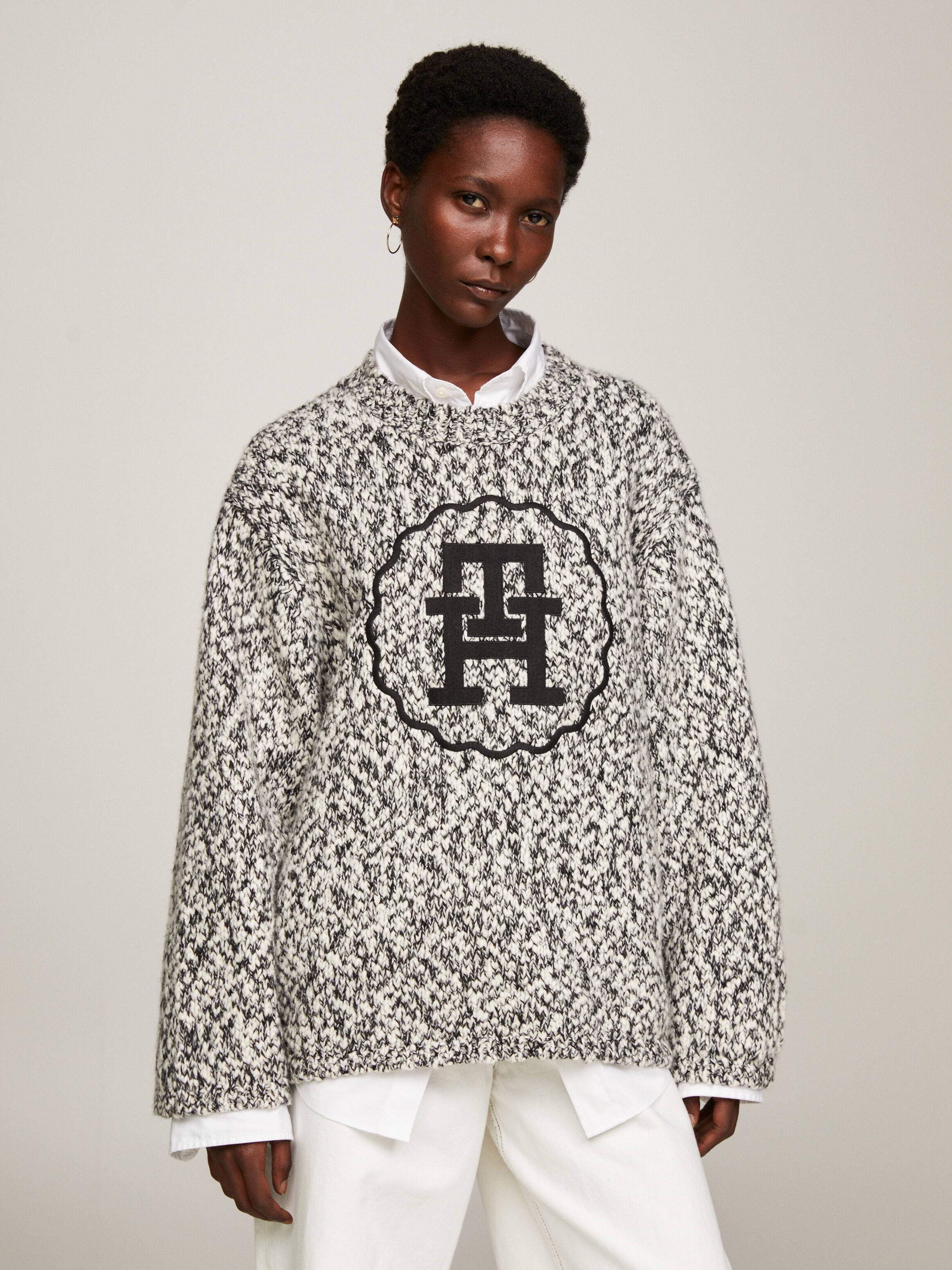 Oversized sweater tommy hilfiger best sale