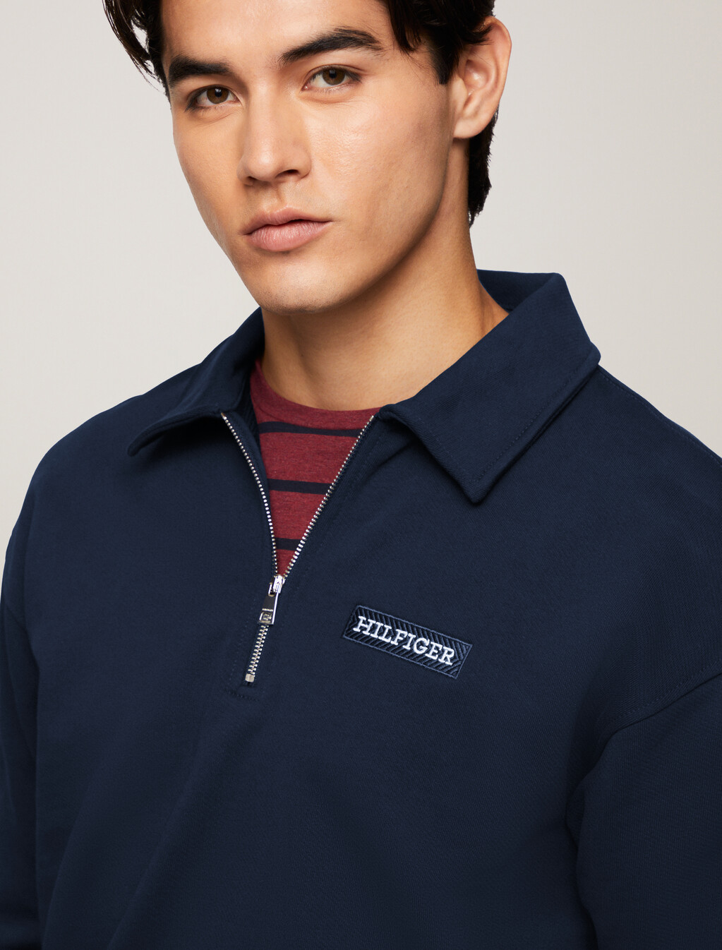Monotype Half Zip Sweatshirt, Night Sky, hi-res