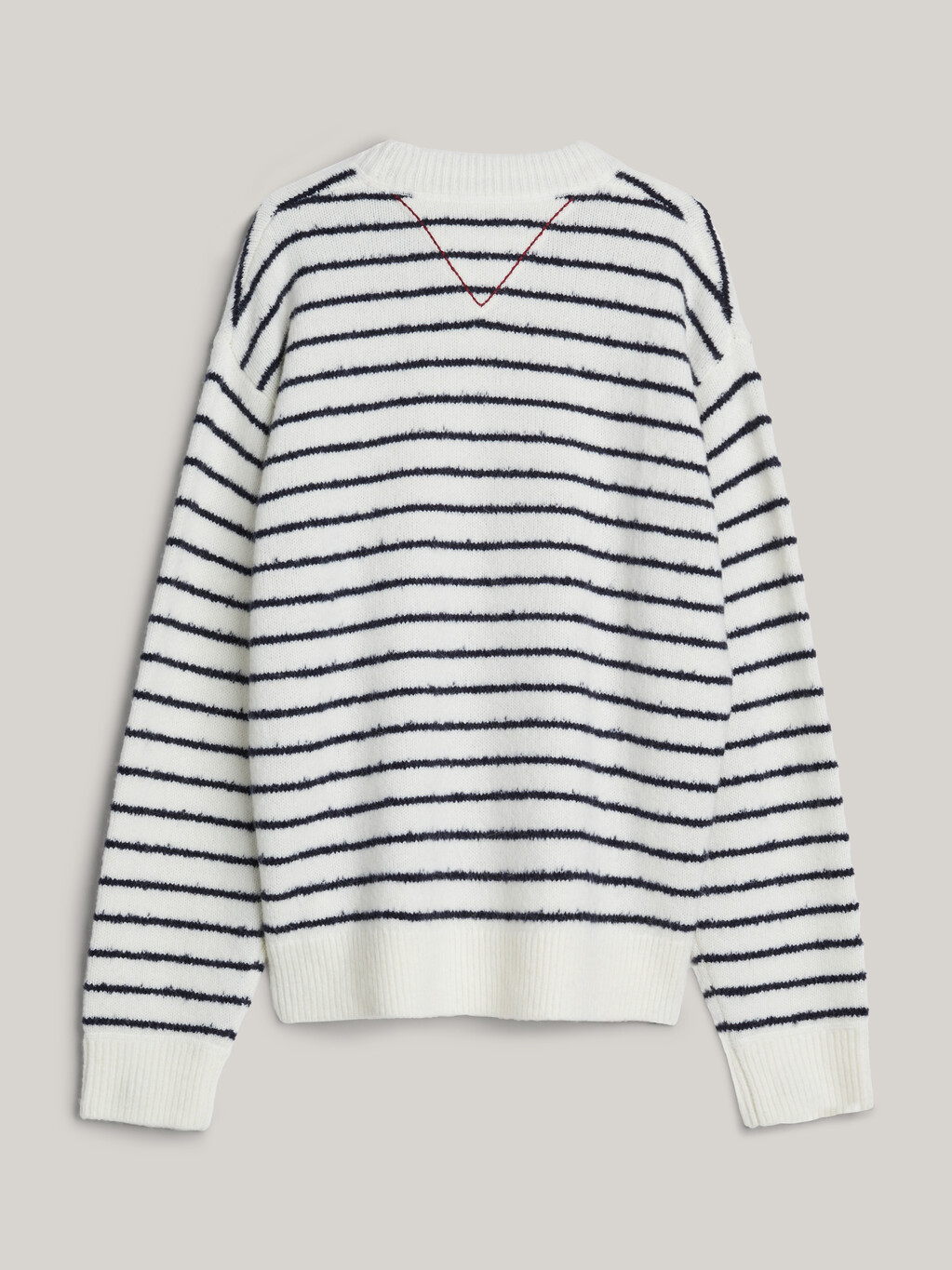 Breton Stripe Crest Relaxed Jumper, Blue Stripe, hi-res