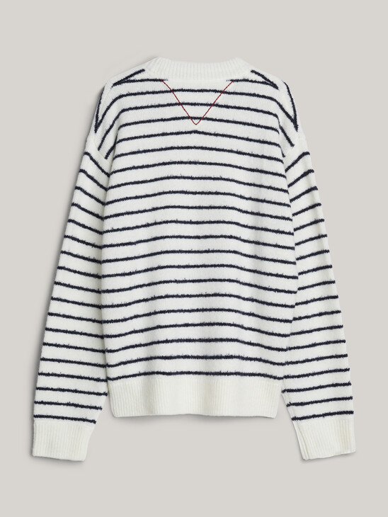 Breton Stripe Crest Relaxed Jumper