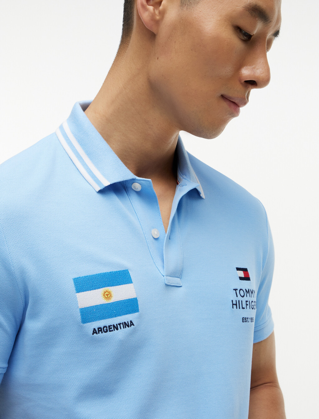 Regular Fit Pique Polo Shirt, Ambient Blue, hi-res