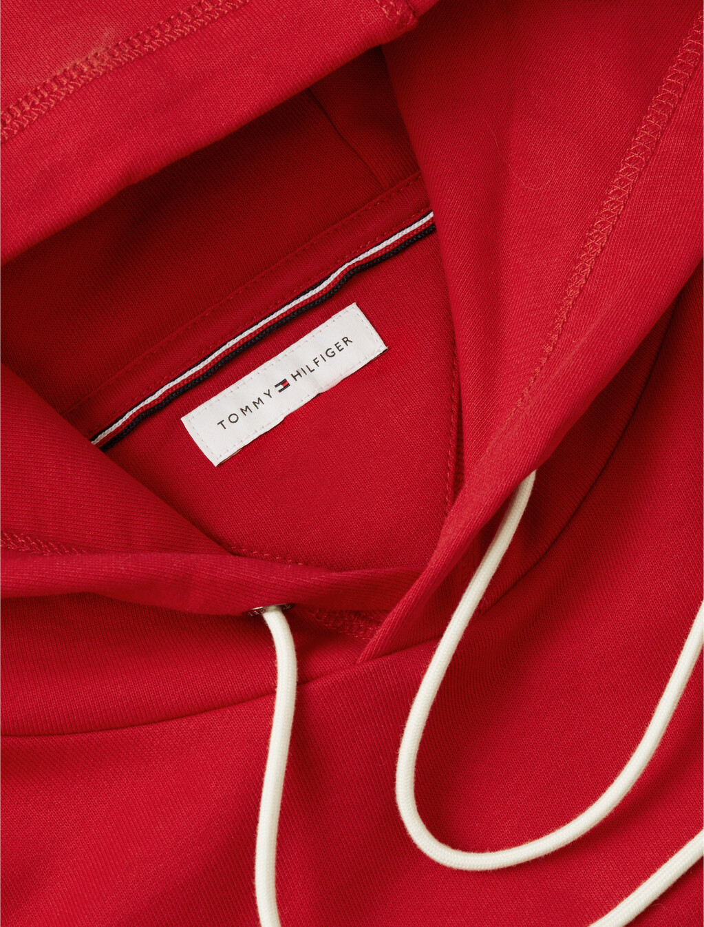 Tommy Logo Hoodie, Medium Red, hi-res