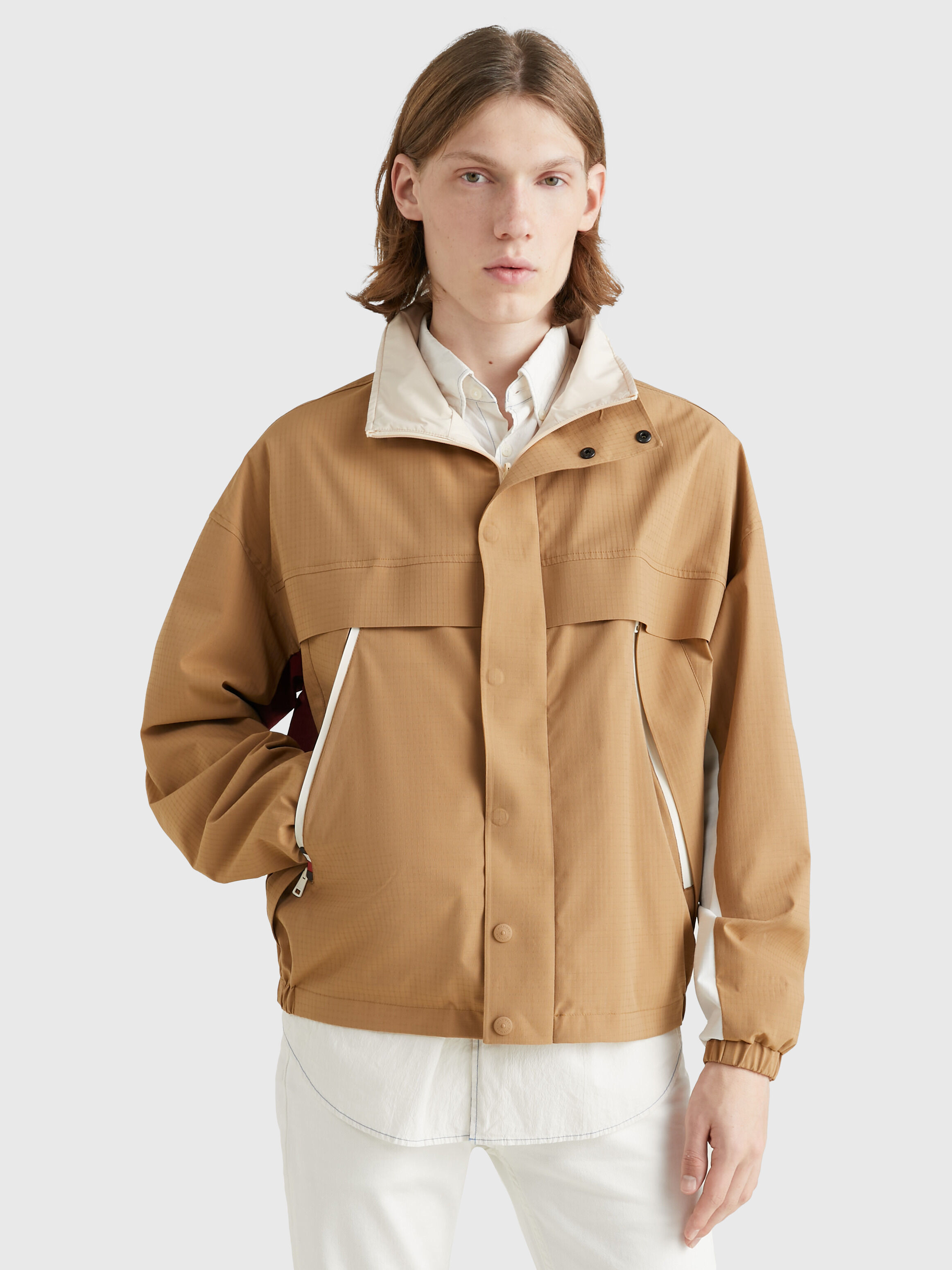Reversible Tommy Flag Jacket brown Tommy Hilfiger Malaysia