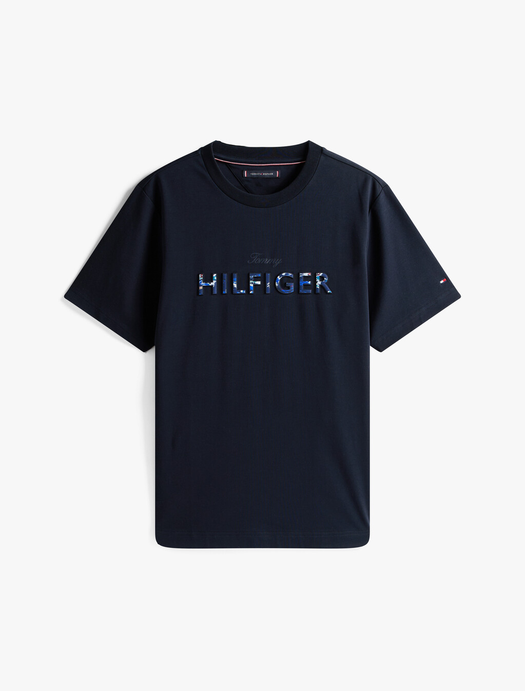 Hilfiger Embossed Logo T-Shirt, Desert Sky, hi-res