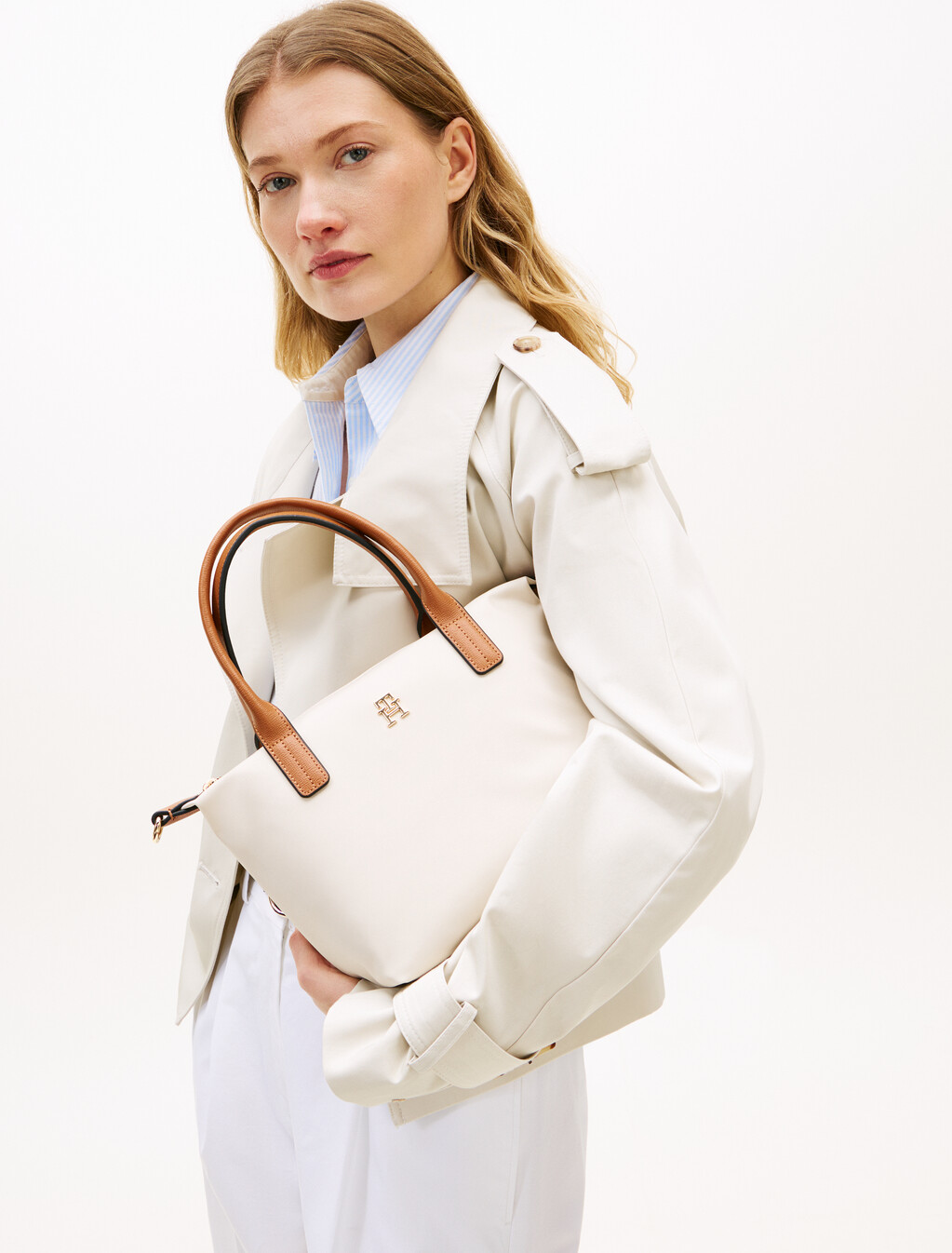 Webbing Crossbody Tote Bag, Soft Cream, hi-res