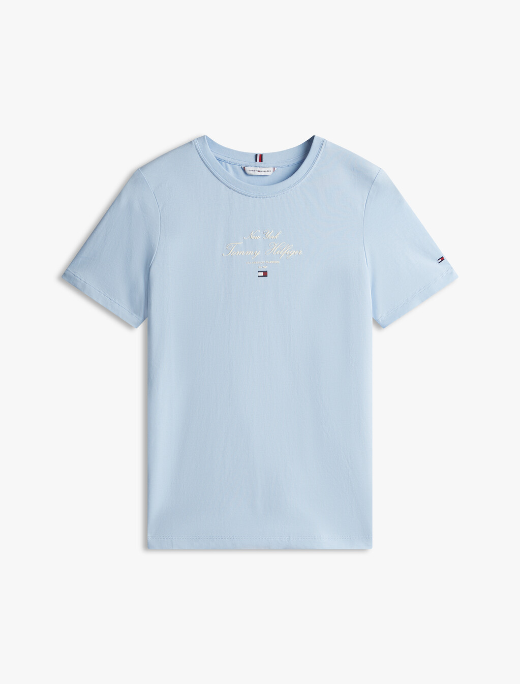 Script Logo T-Shirt, Breezy Blue, hi-res
