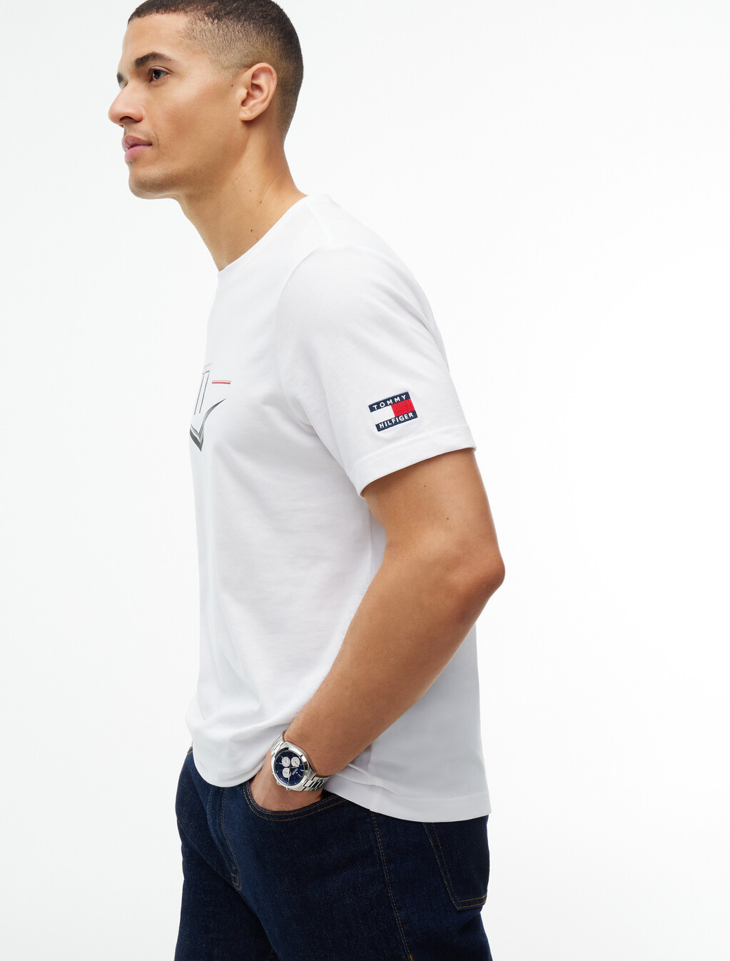 TH x Cadillac Formula 1&reg; Team T-Shirt, White, hi-res