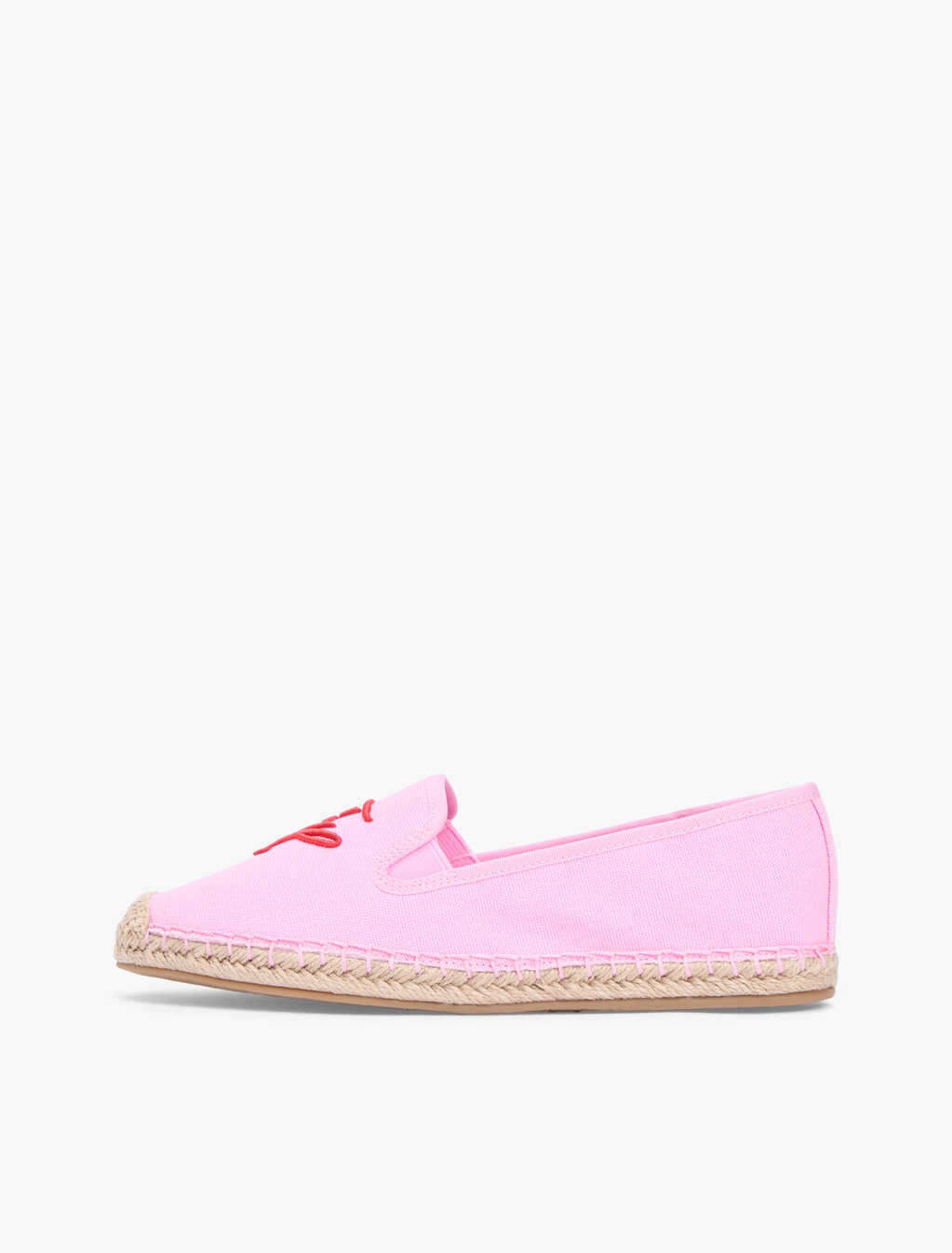 Logo Embroidery Canvas Espadrilles, Rose Petal, hi-res