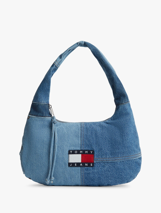 Patchwork Denim Shoulder Bag