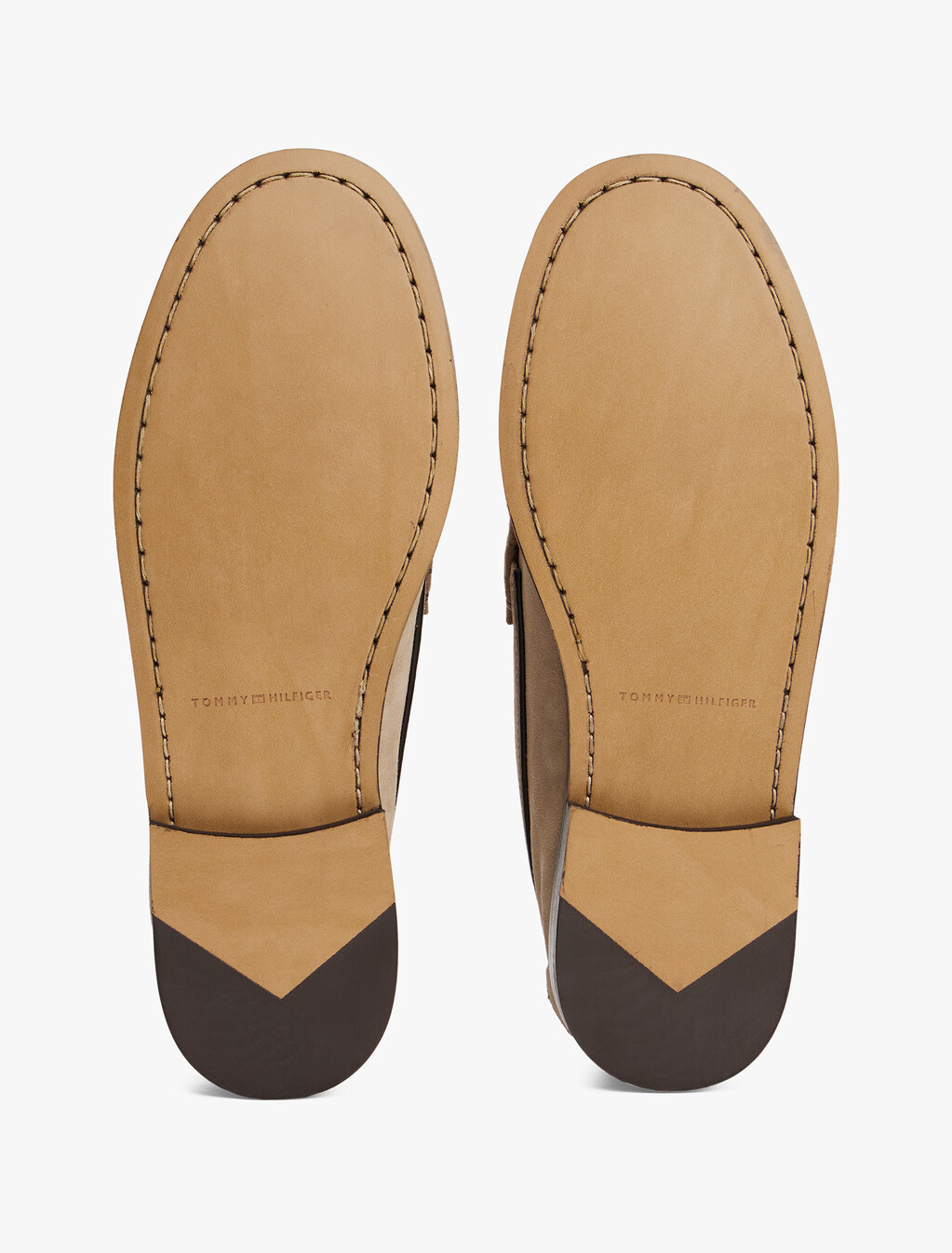 Debossed Suede Loafers, Beige, hi-res