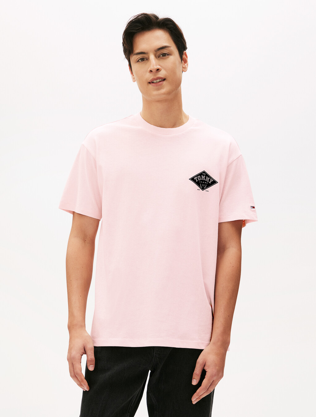 Relaxed Varsity Graphic T-Shirt, Precious Pink, hi-res