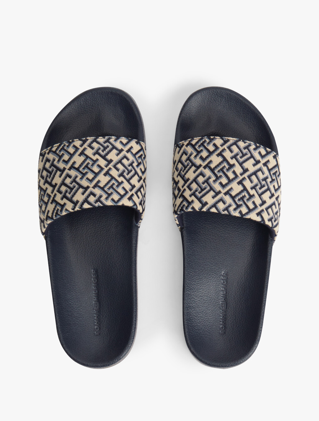 TH Monogram Pool Slides, Space Blue, hi-res