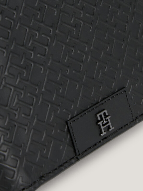 TH Monogram Leather Credit Card And Coin Wallet