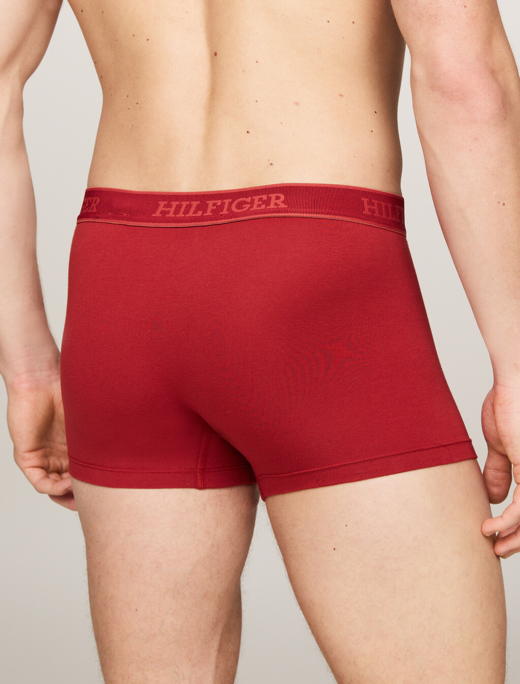 3-Pack Hilfiger Monotype Repeat Logo Trunks, Dark Magma/White/Deep Indigo, hi-res