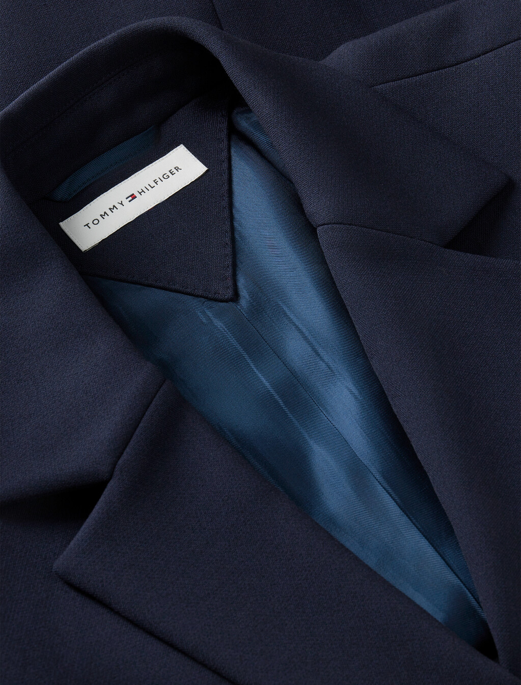 Slim Fit Single Breasted Blazer, Dark Blue, hi-res