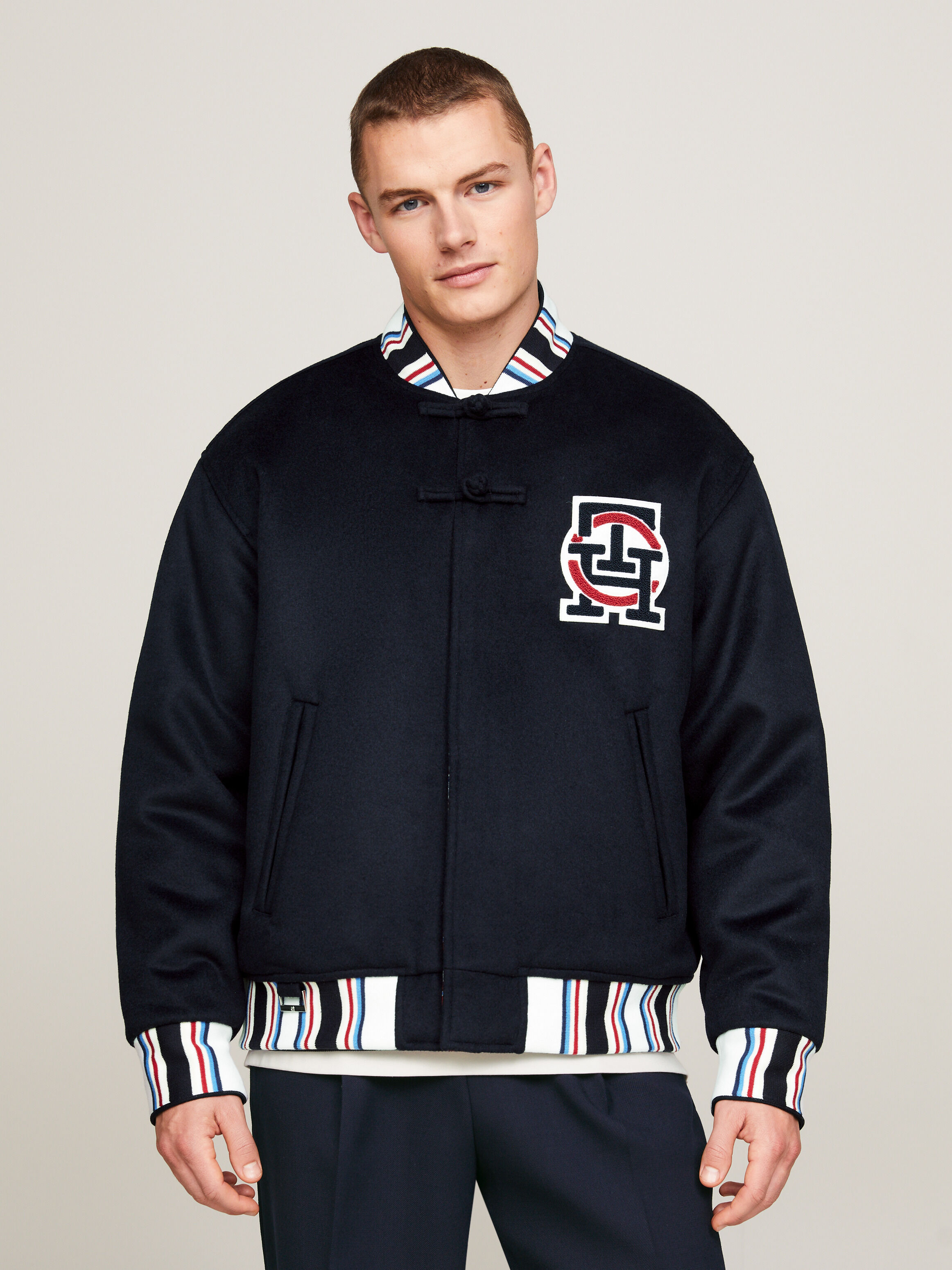 Tommy x CLOT Reversible Bomber Jacket blue Tommy Hilfiger Malaysia