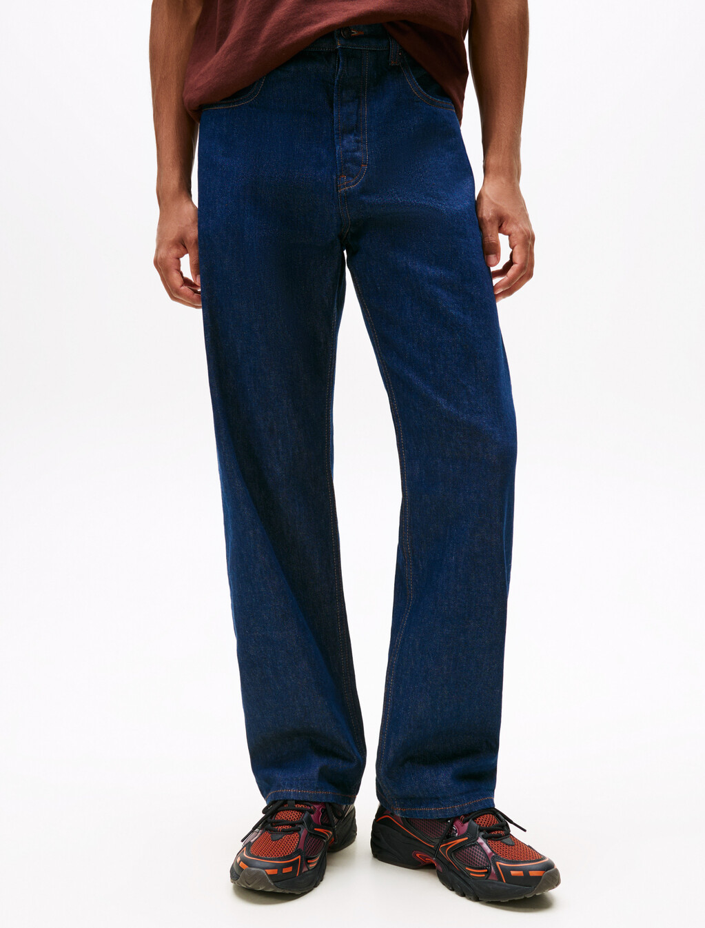 Otis Selvedge Regular Straight Leg Jeans, Denim Dark, hi-res