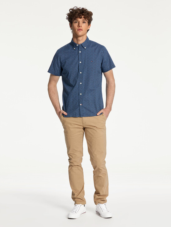 MICRO PRINT ORGANIC COTTON SHIRT MICRO PRINT ORGANIC COTTON SHIRT