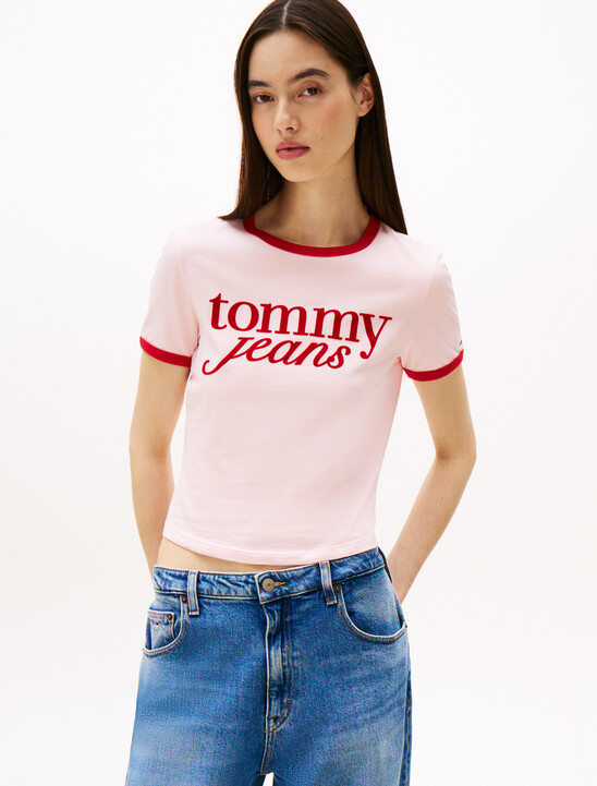 Logo Slim Ringer T-Shirt
