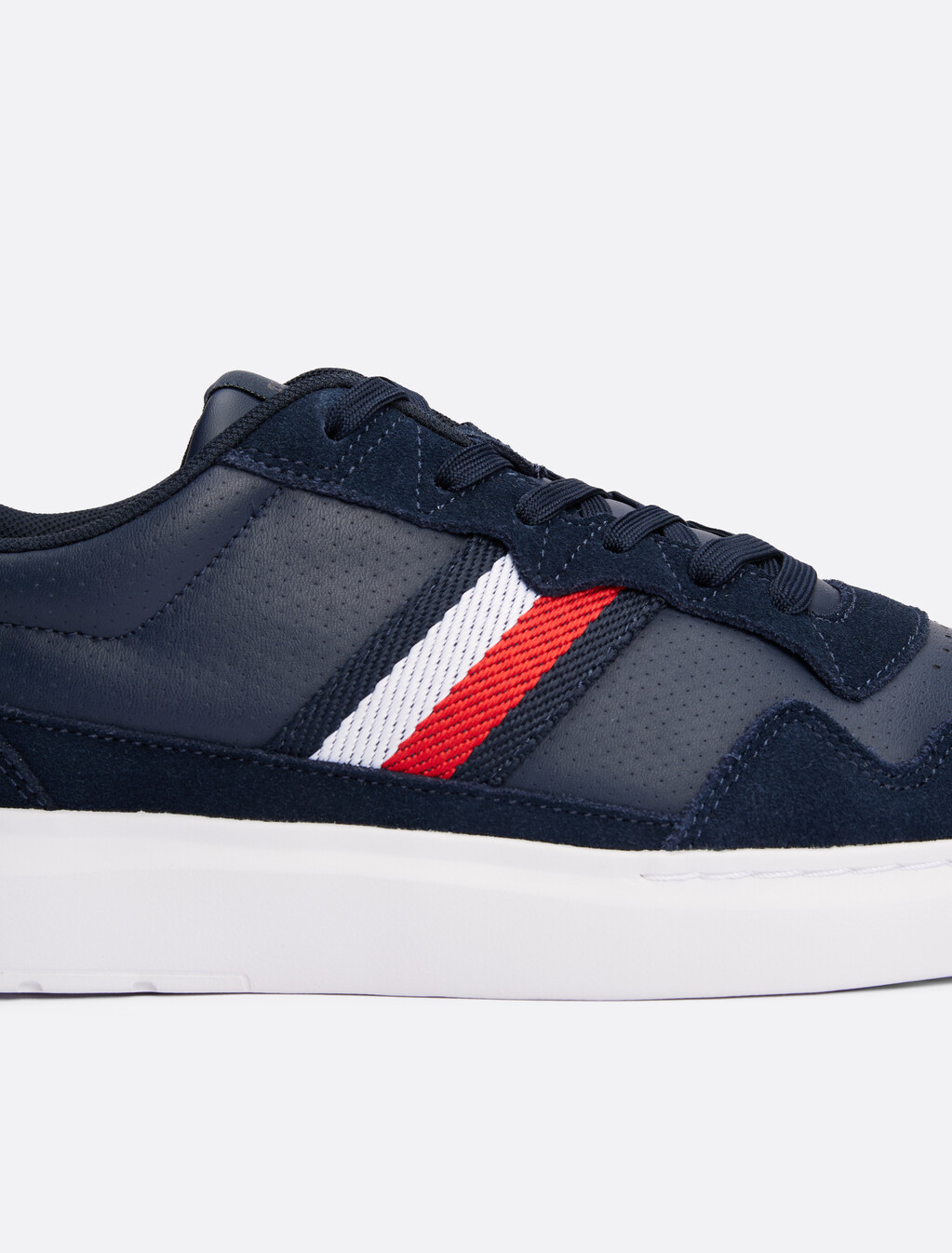 Signature Tape Cupsole Trainers, Dark Night Navy, hi-res