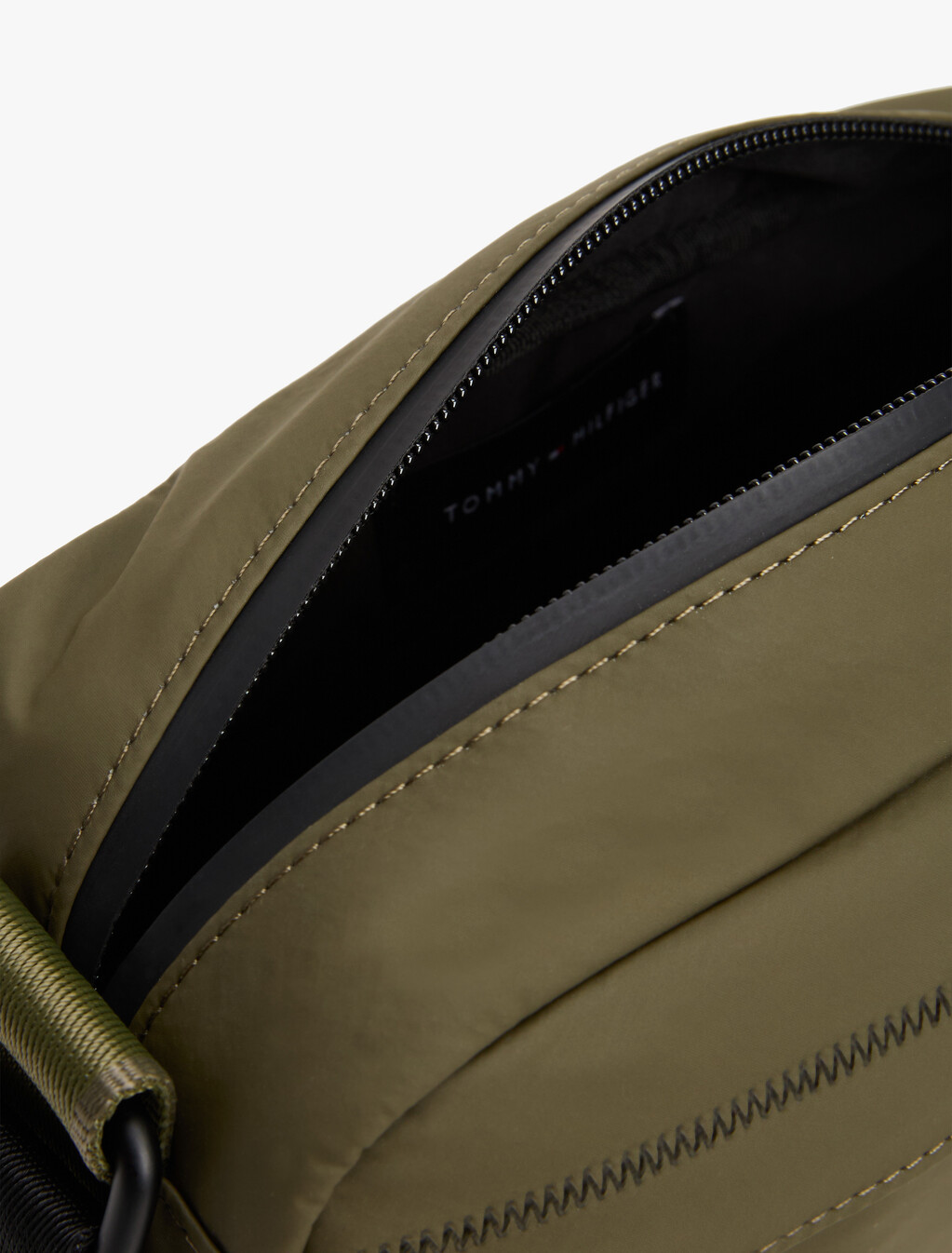 Textured Logo Reporter Bag, Army Green, hi-res