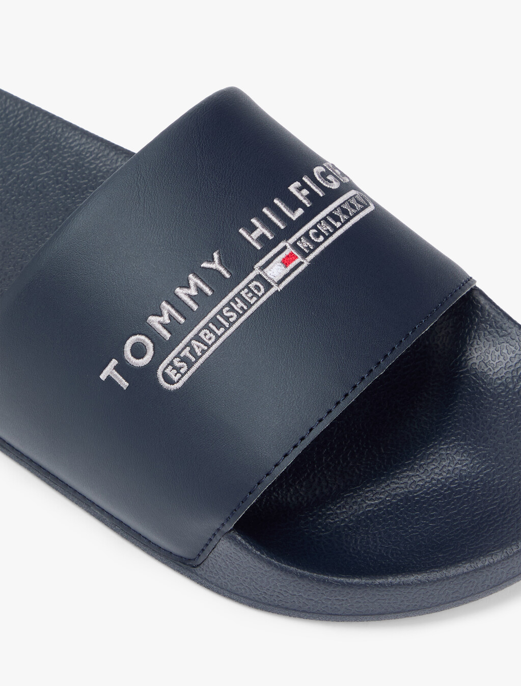 Logo Embroidery Pool Slides, Desert Sky, hi-res