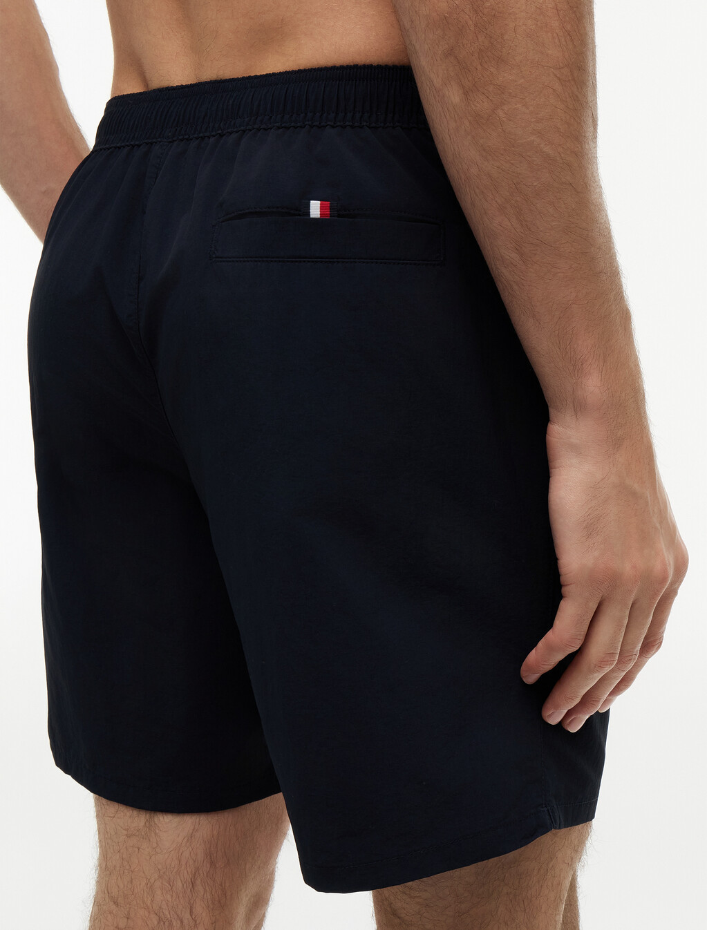 Colour-Blocked Long Length Swim Shorts, Desert Sky, hi-res