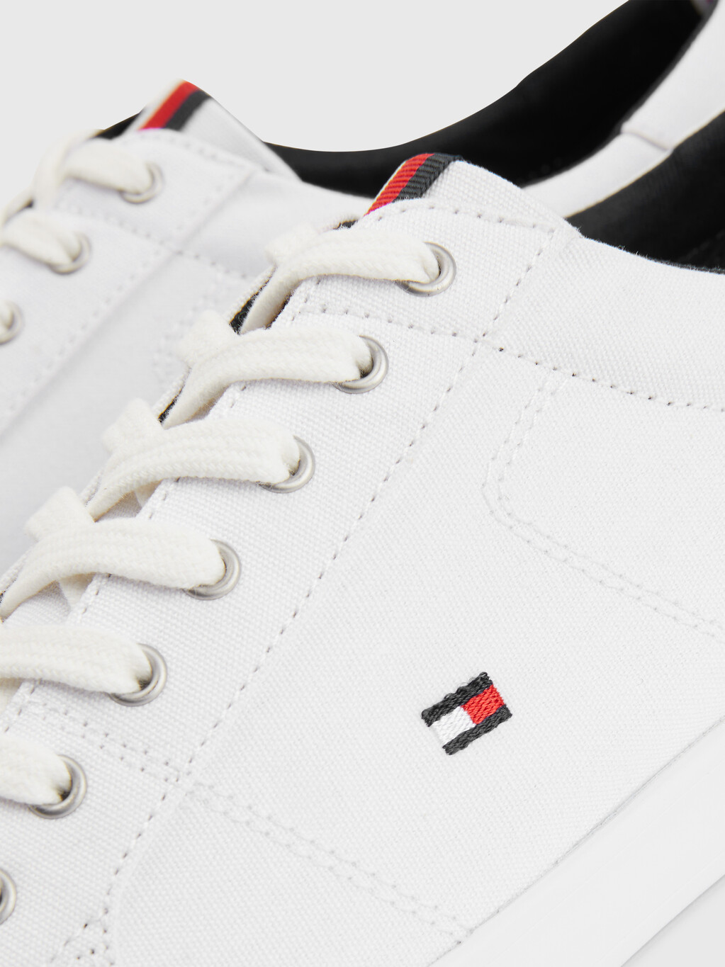ICONIC LONG LACE TRAINERS, Triple White, hi-res
