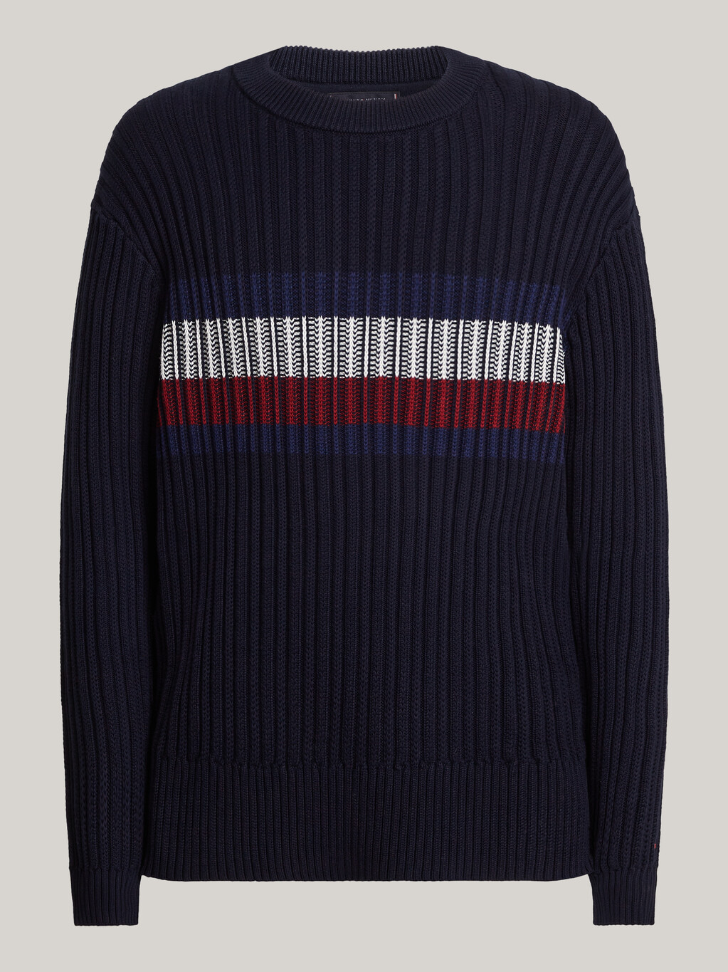 Chunky Rib-Knit Relaxed Jumper, Desert Sky, hi-res