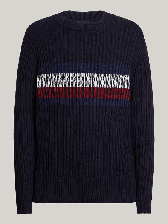 Chunky Rib-Knit Relaxed Jumper