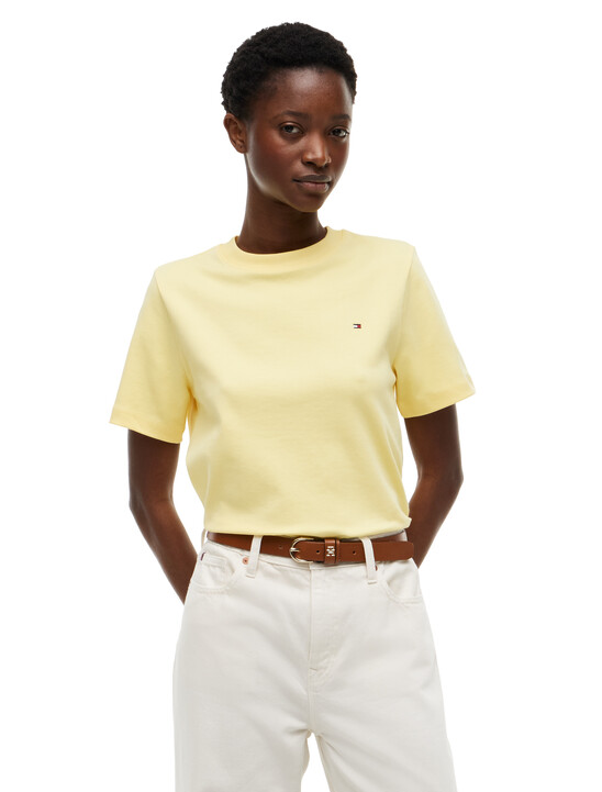 Boxy Interlock Knit T-Shirt