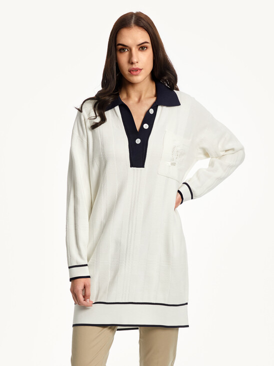 TOMMY ICONS CREST RELAXED LONGLINE JUMPER