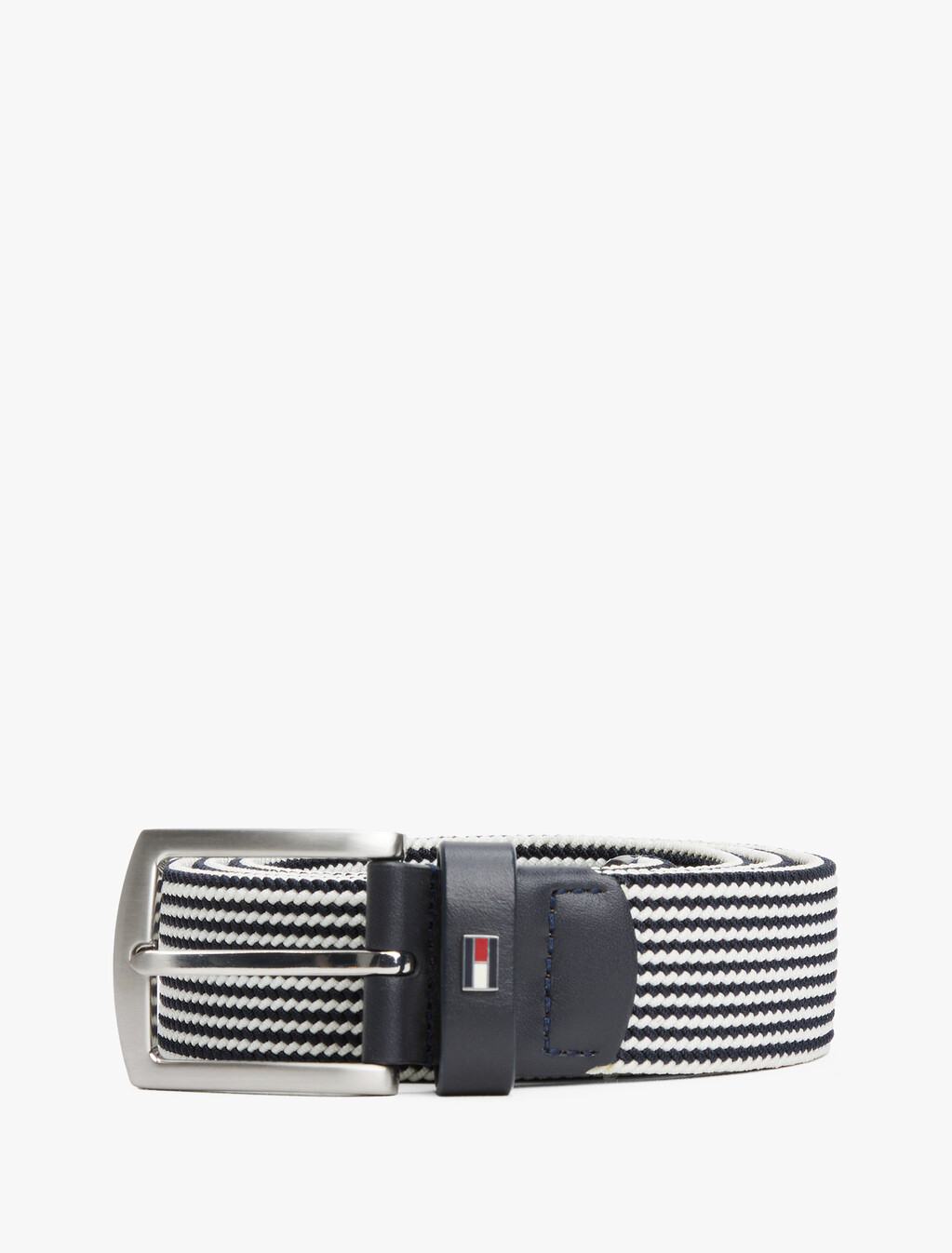 Square Buckle Textured Belt, Space Blue, hi-res