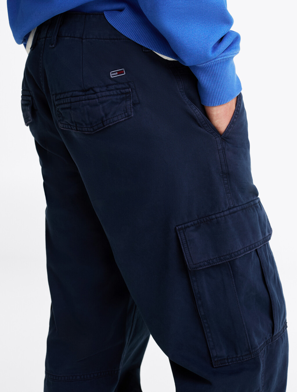Relaxed Cargo Trousers, Dark Night Navy, hi-res