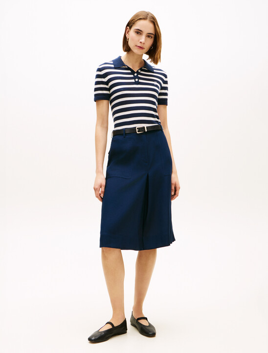 Tailored Utility A-Line Skirt