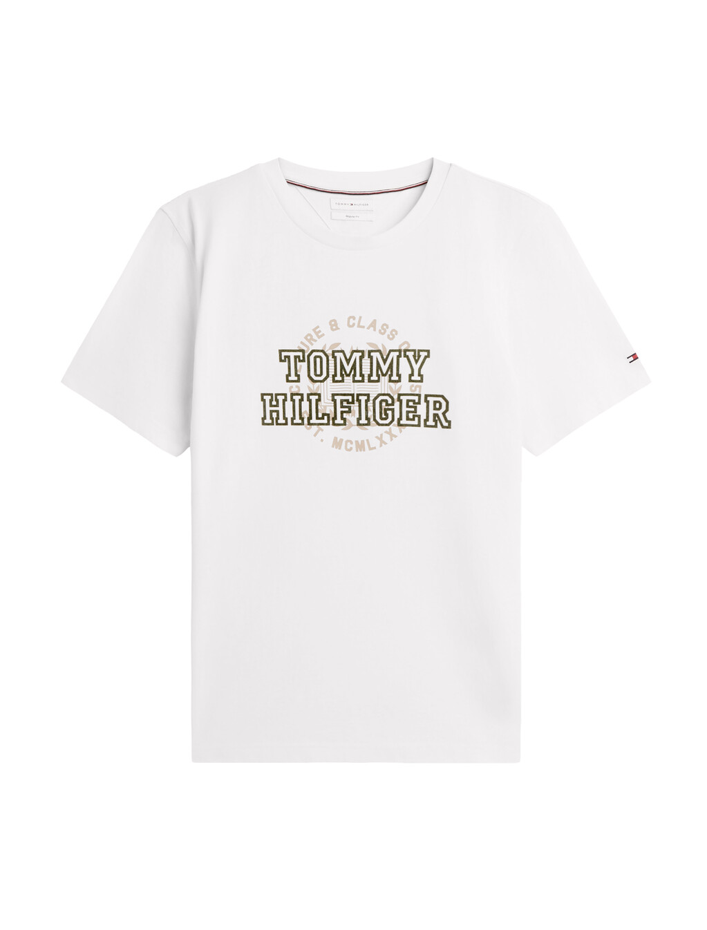 Varsity Logo Peached Jersey T-Shirt, Ivory Petal, hi-res