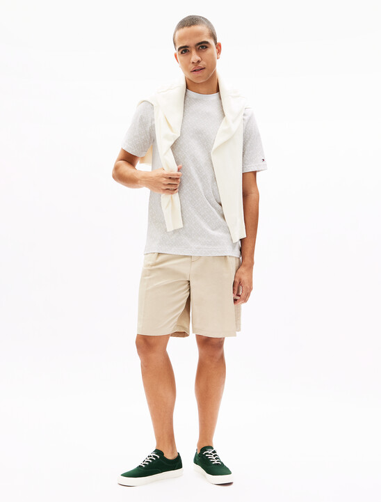 Monogram All Over Print T-Shirt, Ecru Monogram All Over Print T-Shirt