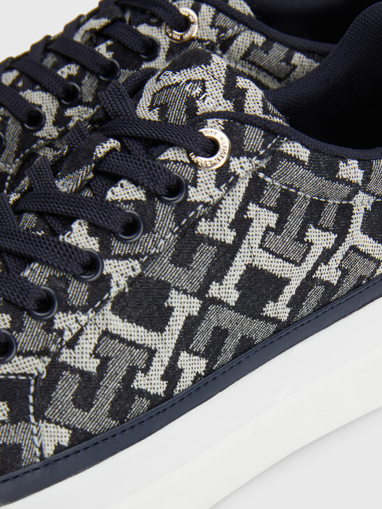 DENIM MONOGRAM CUPSOLE TRAINERS