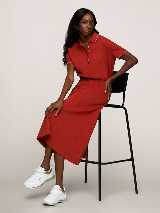 Fit and Flare Polo Dress