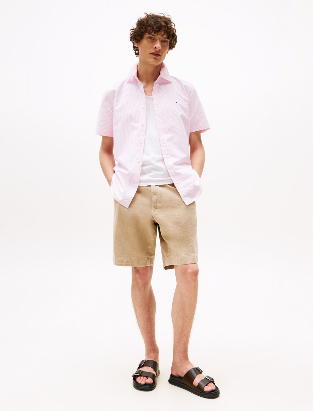 Heritage Oxford Stripe Shirt, Classic Pink / Optic White, hi-res