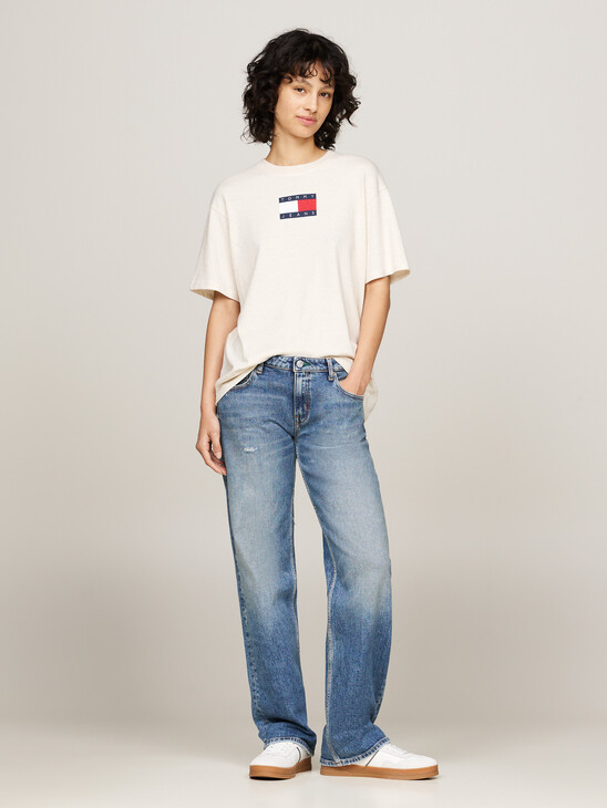 Mélange Crew Neck Relaxed T-Shirt