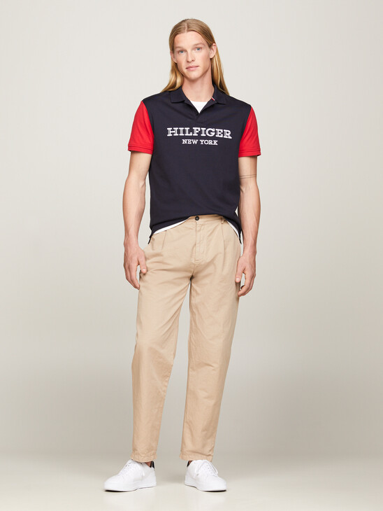 Hilfiger Monotype Colour-Blocked Regular Fit Polo