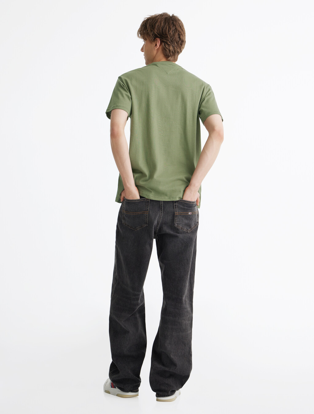 Logo Embroidery Relaxed T-Shirt, Aruba Green, hi-res