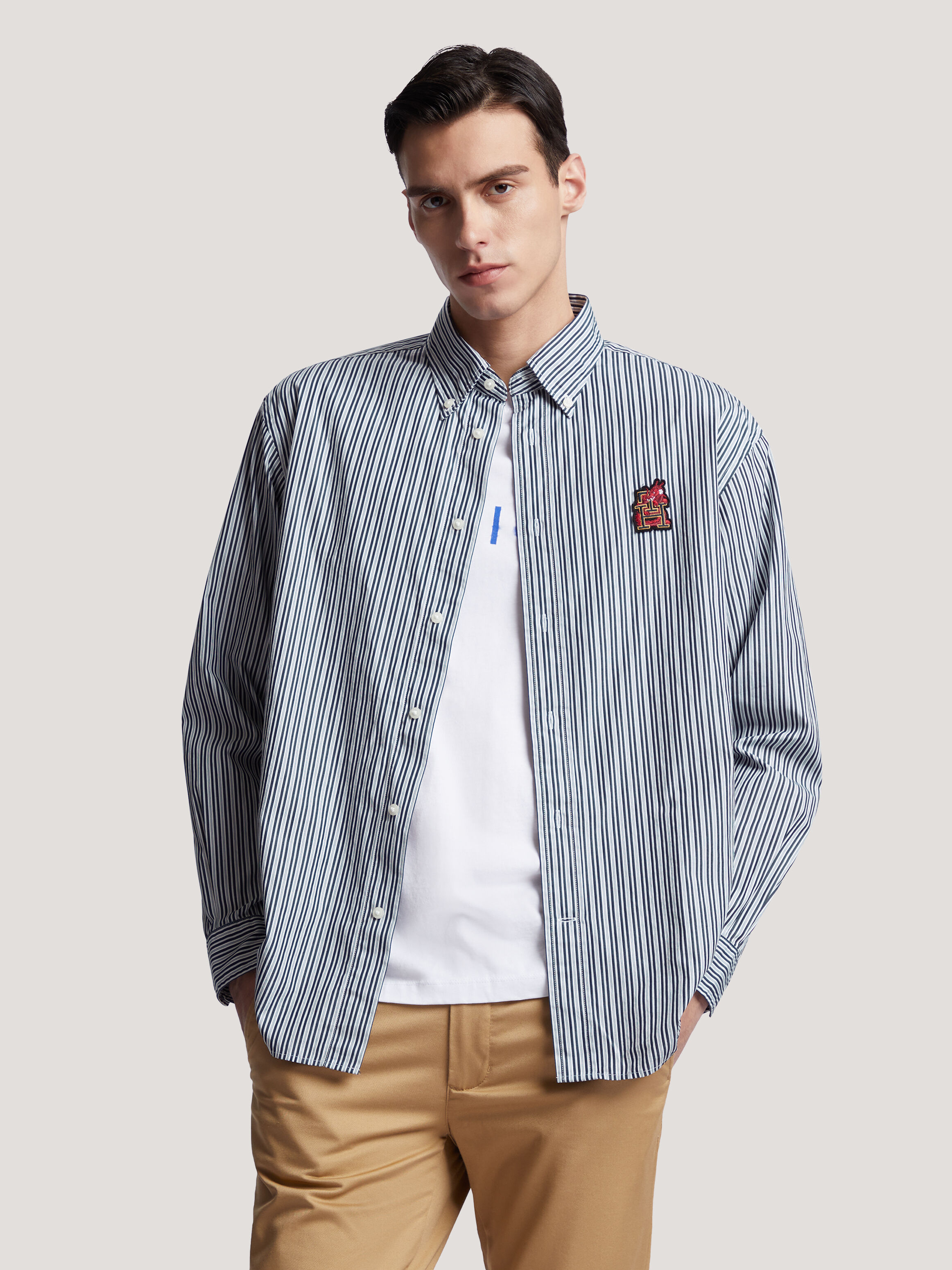 Tommy hilfiger button shop up
