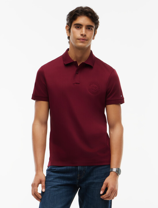 Regular Fit Interlock Knit Polo Shirt